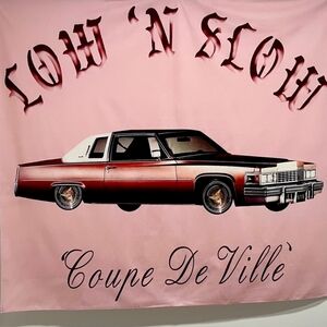 Limited Edition 'Caddy Dreams' Pen & Ink Tapestry (Blush) by Lux Rosa